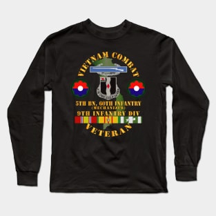 Vietnam Combat Infantry Vet w 5th Bn 60th Inf - 9th ID w VN SVC Long Sleeve T-Shirt